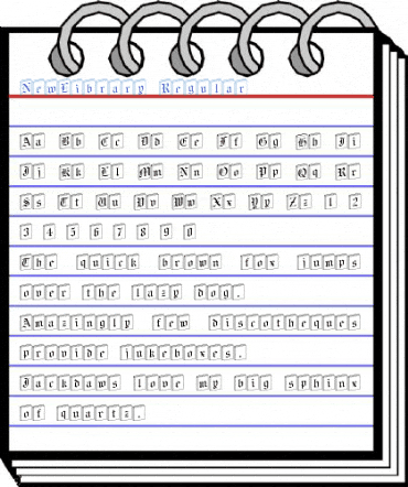 NewLibrary Regular Font