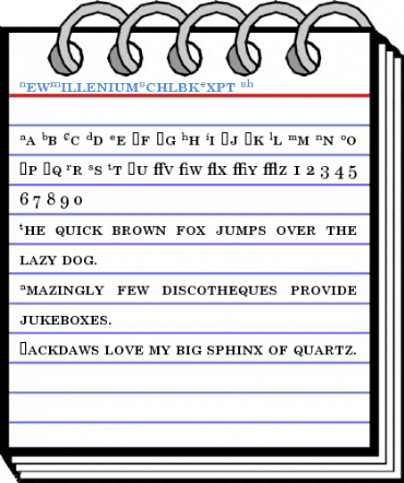 NewMilleniumSchlbkExpt SH Font