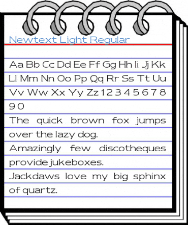 Newtext Light Font