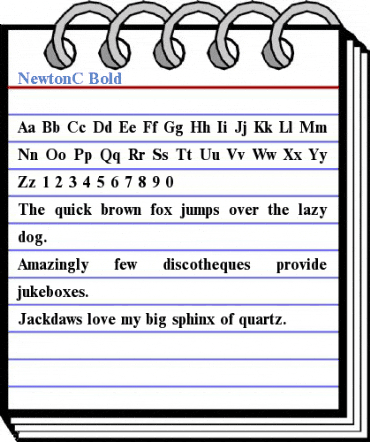 NewtonC Bold Font