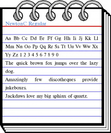NewtonC Regular Font