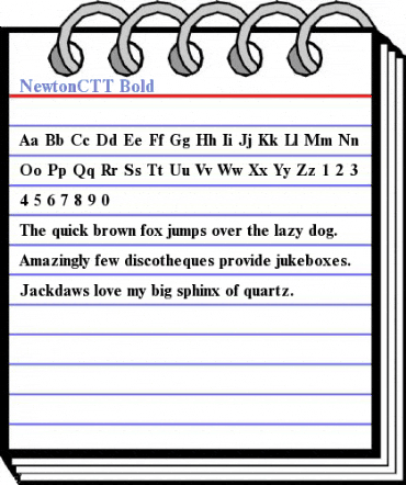 NewtonCTT Bold Font