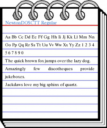 NewtonDOSCTT Regular Font