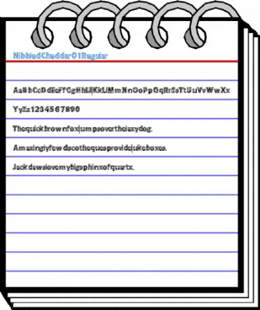 NibbledCheddar01 Regular Font