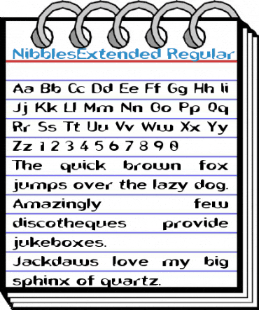 NibblesExtended Regular Font