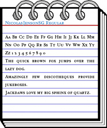 NicolasJensonSG Regular Font