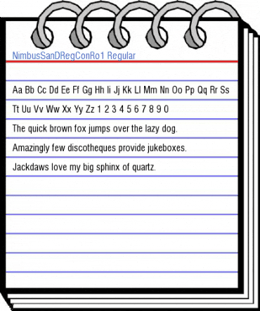 NimbusSanDRegConRo1 Regular Font