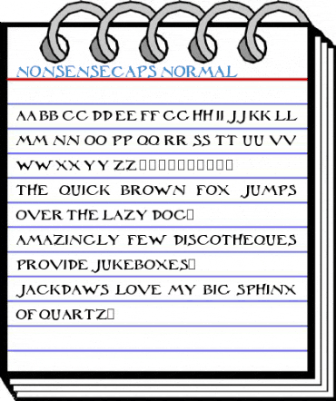 NonsenseCaps Normal Font
