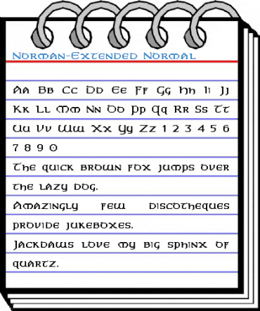 Norman-Extended Normal Font