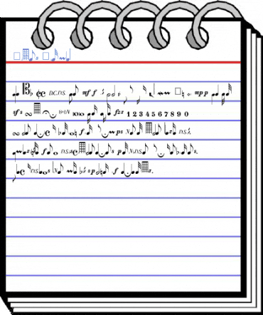 Notes Normal Font
