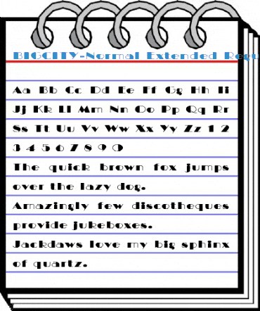 BIGCITY-Normal Extended Font