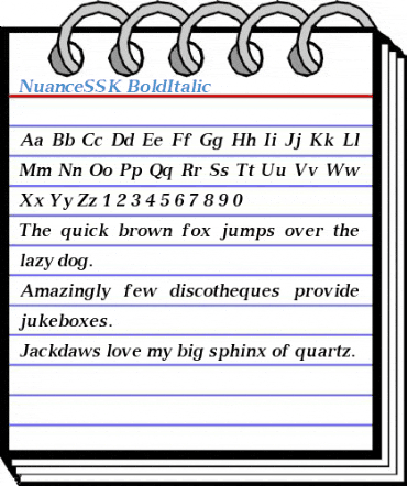 NuanceSSK Font