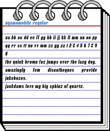 Nyamomobile Regular Font