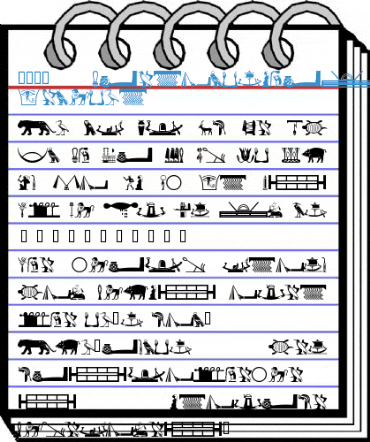 101! HieroglyphiX III Regular Font