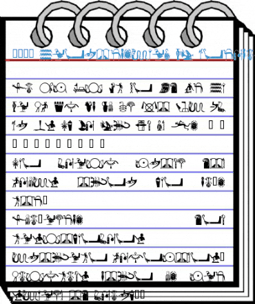 101! HieroglyphiX IV Regular Font