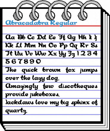 Abracadabra Regular Font