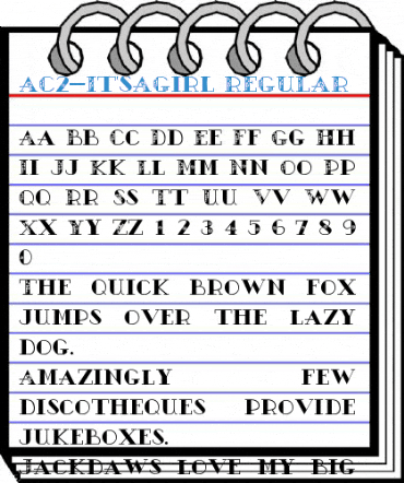 AC2-It'sAGirl REGULAR Font