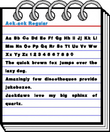 Ack-ack Regular Font