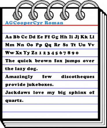 AGCooperCyr Font