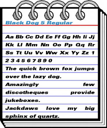 Black Dog 5 Regular Font