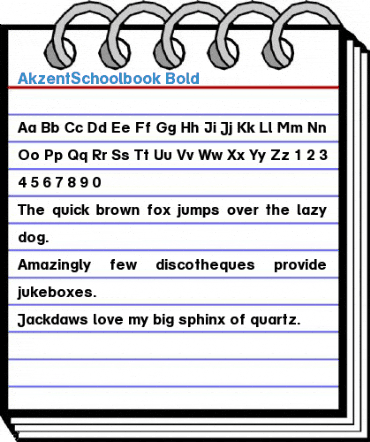 AkzentSchoolbook Font