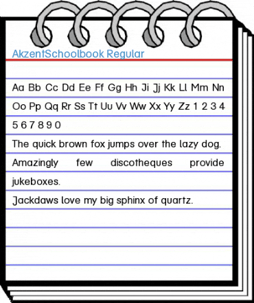 AkzentSchoolbook Regular Font