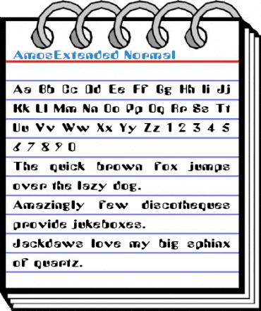 AmosExtended Normal Font