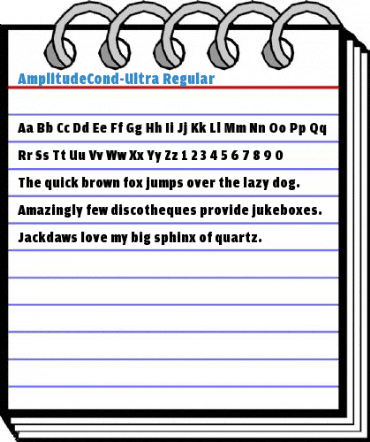 AmplitudeCond-Ultra Regular Font