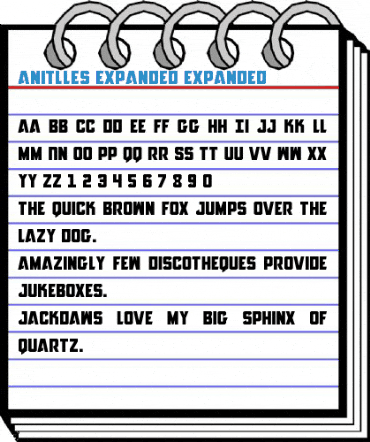 Anitlles Expanded Expanded Font