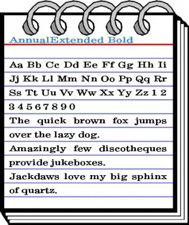 AnnualExtended Font