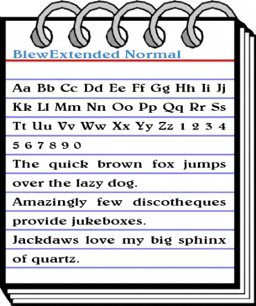 BlewExtended Normal Font