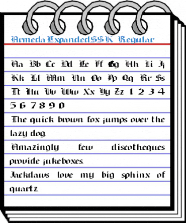 ArmedaExpandedSSK Regular Font