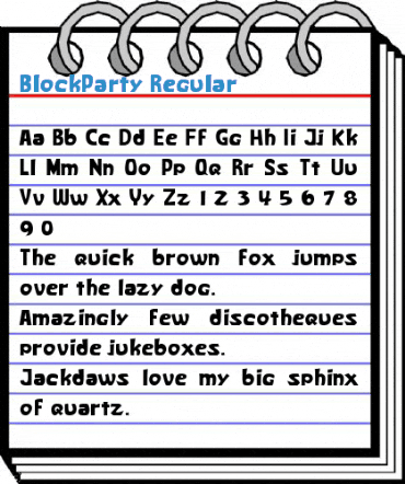 BlockParty Font