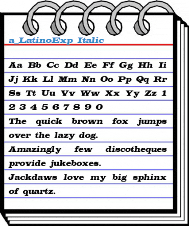 a_LatinoExp Font