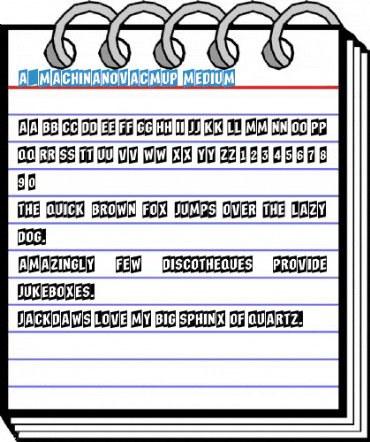 a_MachinaNovaCmUp Medium Font