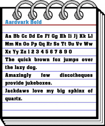 Aardvark Font