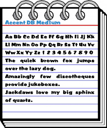 Accent DB Medium Font