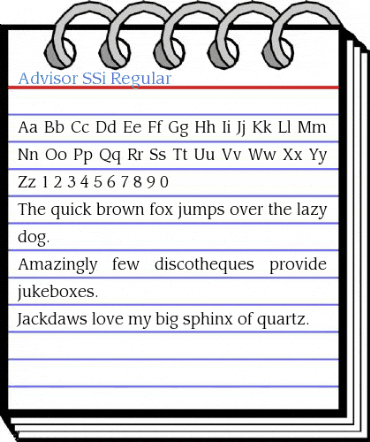 Advisor SSi Font