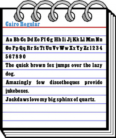 Cairo Regular Font