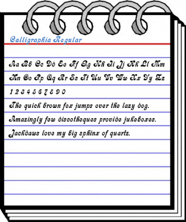 Calligraphia Regular Font