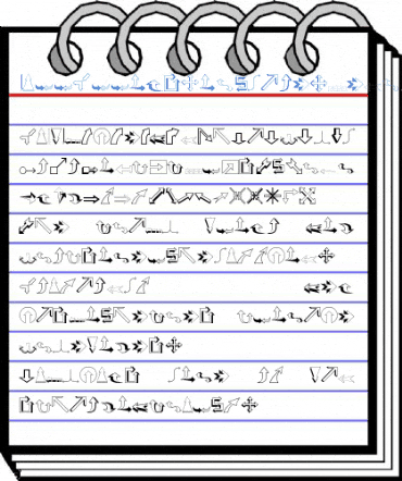 Carr Arrows (outline) Regular Font