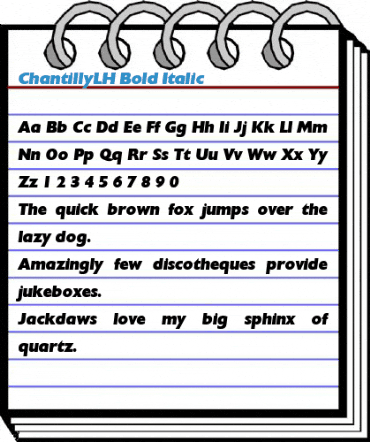 ChantillyLH Font