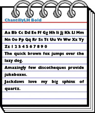 ChantillyLH Font