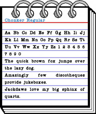 Chonker Regular Font