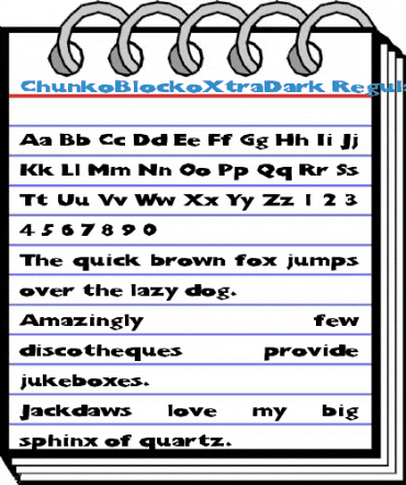 ChunkoBlockoXtraDark Font