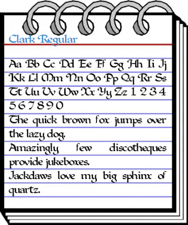 Clark Regular Font