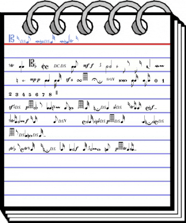 Clef Notes Font