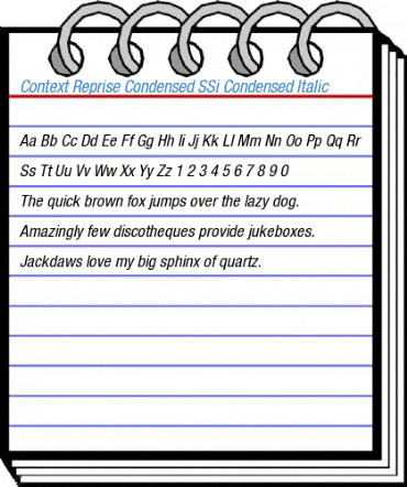 Context Reprise Condensed SSi Font