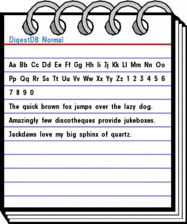 DigestDB Normal Font