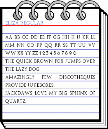 Eliza Regular Font